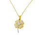 Χρυσό μενταγιόν Κ14 με αλυσίδα