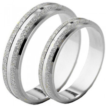 Σετ λευκόχρυσες βέρες Κ14