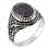 Ασημένιο ανδρικό δαχτυλίδι 925 με αχάτη