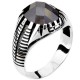 Ασημένιο ανδρικό δαχτυλίδι 925 με αχάτη