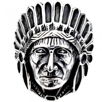 Ασημένιο ανδρικό δαχτυλίδι "ινδιάνος" 925