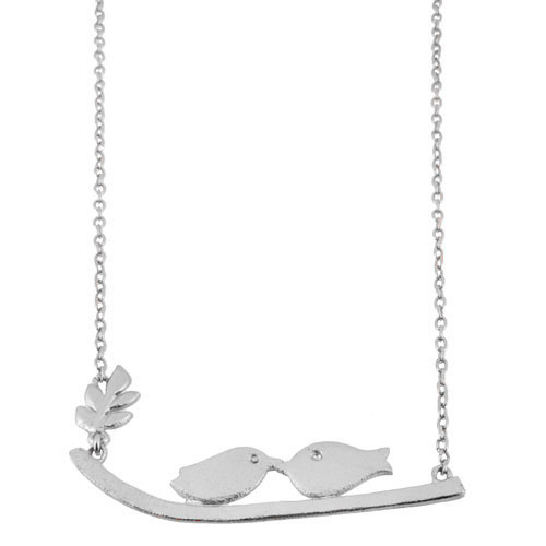 Ασημένιο κολιέ σπουργίτια 925