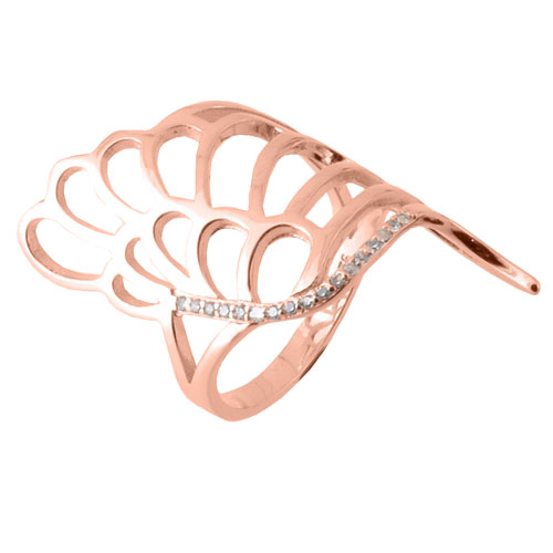 Ασημένιο δαχτυλίδι 925 σε ροζ χρώμα