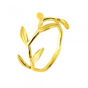 Ασημένιο επιχρυσωμένο δαχτυλίδι 925