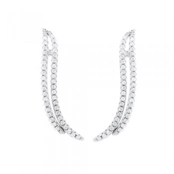 Ασημένια σκουλαρίκια 925 με ζιργκόν