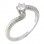 Ασημένιο μονόπετρο δαχτυλίδι 925