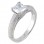 Ασημένιο μονόπετρο δαχτυλίδι 925