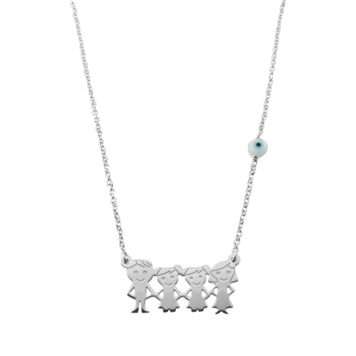 Ασημένιο κολιέ οικογένεια 925