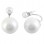 Ασημένια σκουλαρίκια ear jacket 925 με μαργαριτάρια και πέρλες
