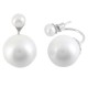 Ασημένια σκουλαρίκια ear jacket 925 με μαργαριτάρια και πέρλες