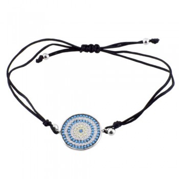 Βραχιόλι μάτι με ασήμι 925