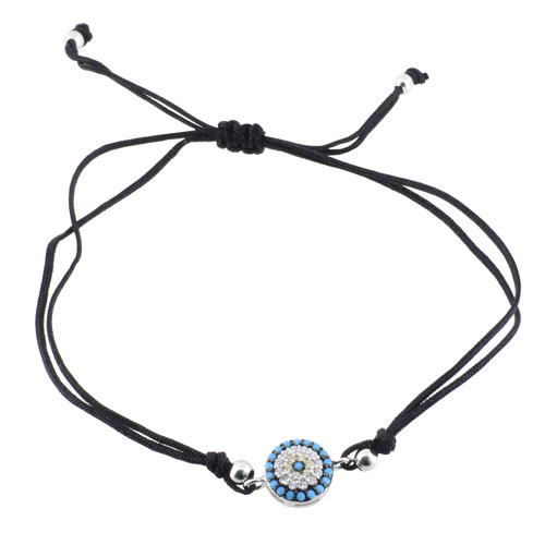 Βραχιόλι μάτι με ασήμι 925