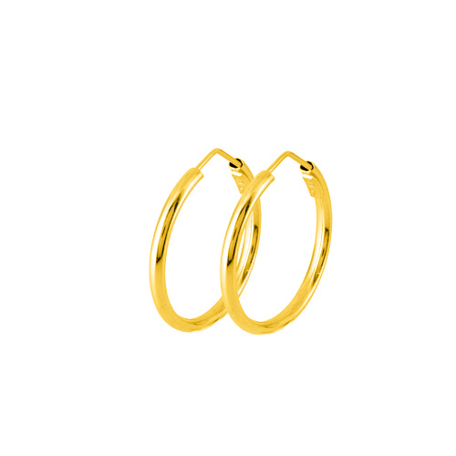 Ασημένια επιχρυσωμένα σκουλαρίκια κρίκοι 925