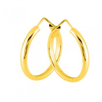 Ασημένια επιχρυσωμένα σκουλαρίκια κρίκοι 925