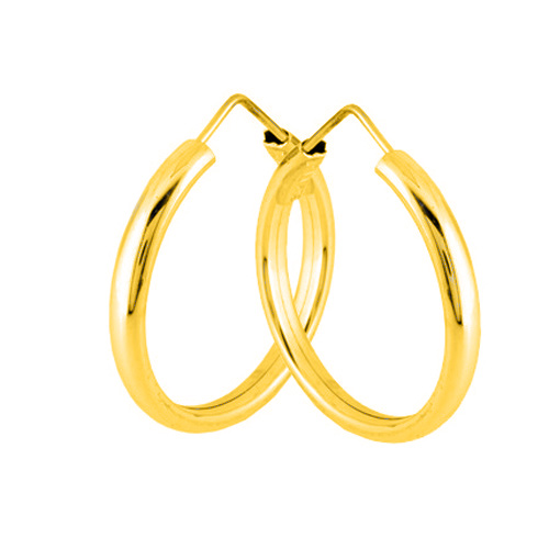 Ασημένια επιχρυσωμένα σκουλαρίκια κρίκοι 925