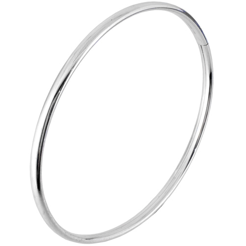 Ασημένιο επιπλατινωμένο βραχιόλι βέργα 925