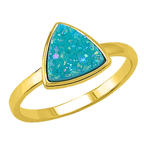 Ασημένιο επιχρυσωμένο δαχτυλίδι 925