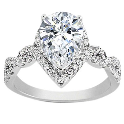 Ασημένιο δαχτυλίδι σταγόνα 925