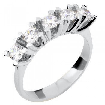 Ασημένιο σειρέ δαχτυλίδι 925 με Swarovski ζιργκόν