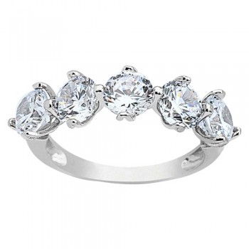 Ασημένιο σειρέ δαχτυλίδι 925 με ζιργκόν