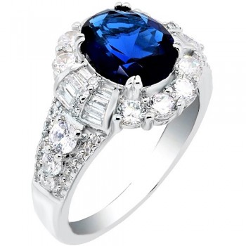 Ασημένιο δαχτυλίδι οβάλ ροζέτα 925 με ζιργκόν