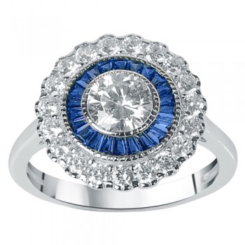 Ασημένιο δαχτυλίδι ροζέτα 925 με ζιργκόν