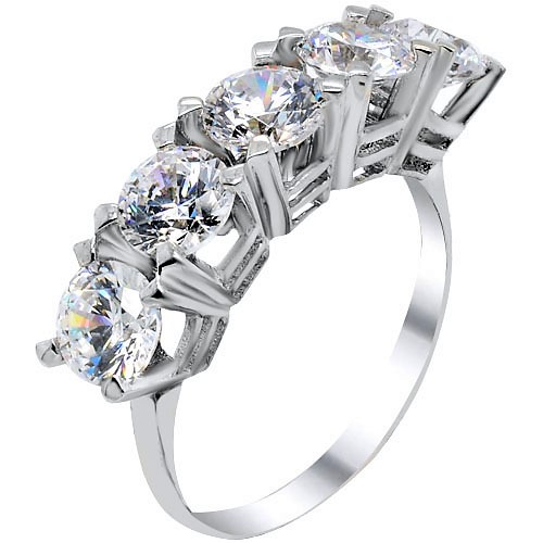 Ασημένιο σειρέ δαχτυλίδι 925 με Swarovski ζιργκόν