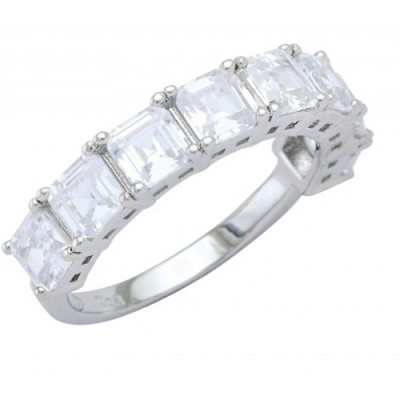 Ασημένιο σειρέ δαχτυλίδι 925 με ζιργκόν