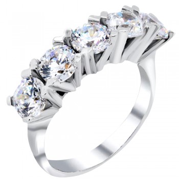 Ασημένιο σειρέ δαχτυλίδι 925 με Swarovski ζιργκόν