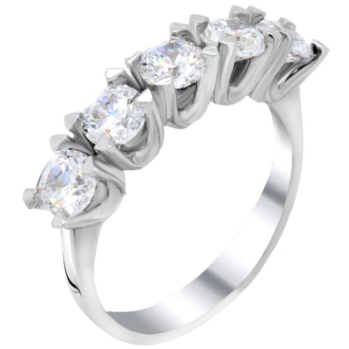 Ασημένιο σειρέ δαχτυλίδι 925 με Swarovski ζιργκόν