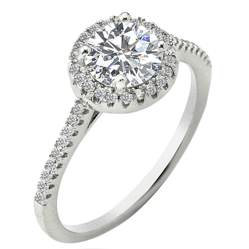 Ασημένιο μονόπετρο δαχτυλίδι ροζέτα 925