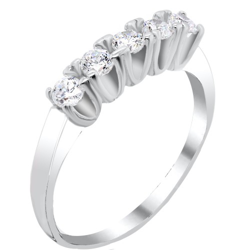 Ασημένιο σειρέ δαχτυλίδι 925 με ζιργκόν