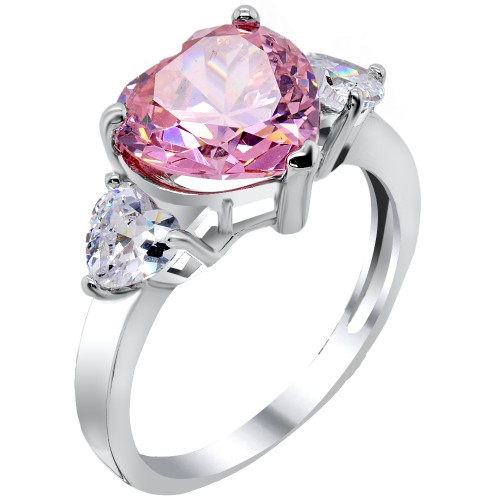 Ασημένιο δαχτυλίδι καρδιά 925