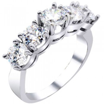 Ασημένιο σειρέ δαχτυλίδι 925 με Swarovski ζιργκόν