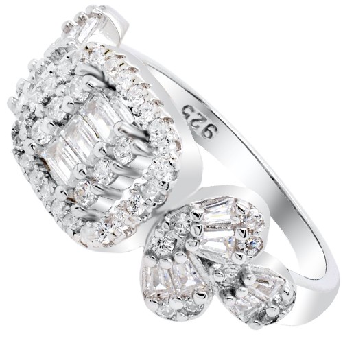 Ασημένιο δαχτυλίδι 925 με ζιργκόν