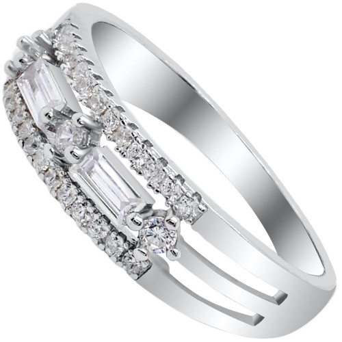 Ασημένιο δαχτυλίδι 925 με ζιργκόν