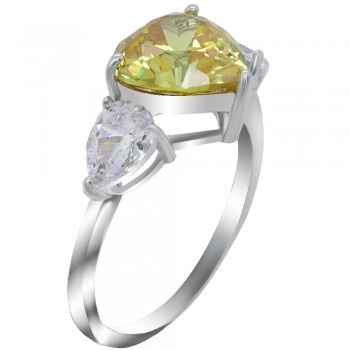 Ασημένιο δαχτυλίδι καρδιά 925