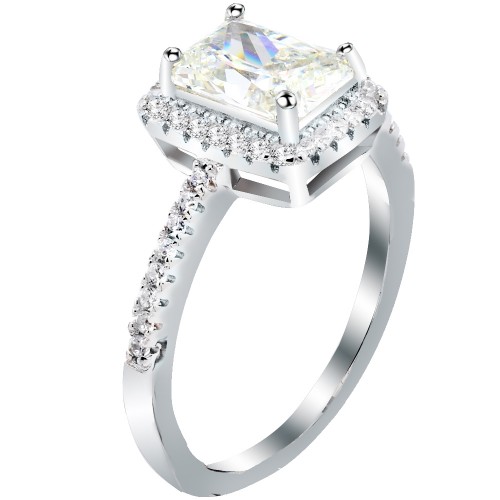 Ασημένιο μονόπετρο δαχτυλίδι 925 με ζιργκόν