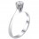 Ασημένιο μονόπετρο δαχτυλίδι 925 με ζιργκόν