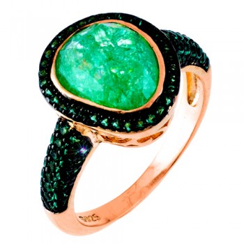 Ασημένιο δαχτυλίδι 925 σε ροζ χρώμα