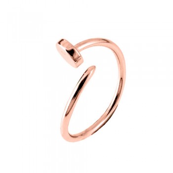 Ασημένιο δαχτυλίδι 925 σε ροζ χρώμα