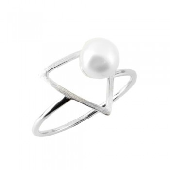 Ασημένιο δαχτυλίδι 925 με μαργαριτάρι