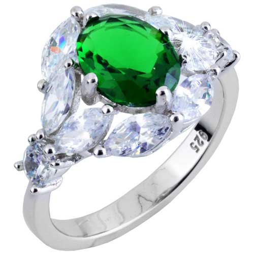 Ασημένιο δαχτυλίδι 925 με ζιργκόν