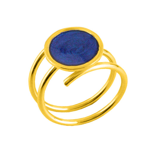 Ασημένιο επιχρυσωμένο δαχτυλίδι 925