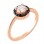 Ασημένιο δαχτυλίδι 925 σε ροζ χρώμα με ζιργκόν
