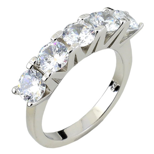 Ασημένιο σειρέ δαχτυλίδι 925 με ζιργκόν