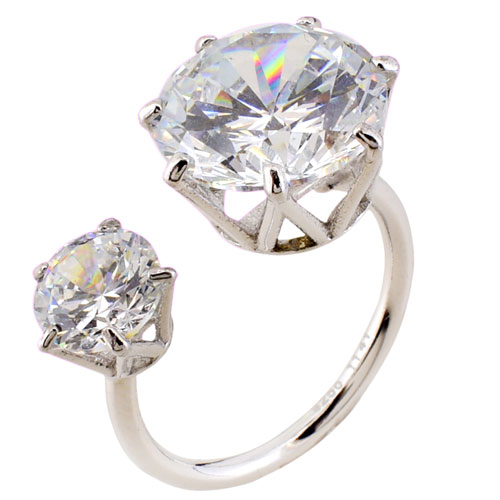 Ασημένιο δαχτυλίδι 925 με ζιργκόν