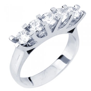 Ασημένιο σειρέ δαχτυλίδι 925 με Swarovski ζιργκόν