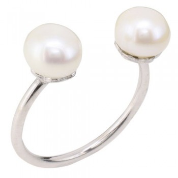 Ασημένιο δαχτυλίδι 925 με μαργαριτάρια