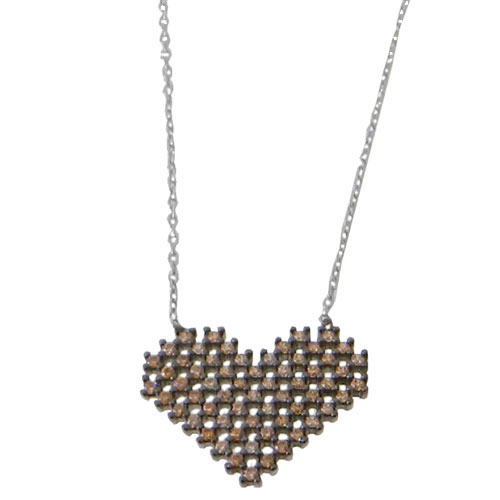 Ασημένιο κολιέ 925 με ζιργκόν